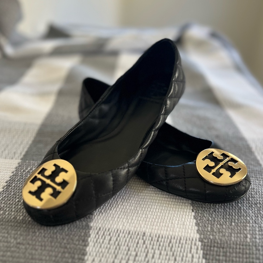 Tory Burch Ballet Flat- Black- Size 7